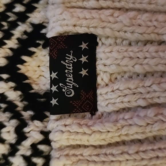 Superdry Rodeo West Textured Beanie NWT - Picture 4 of 5